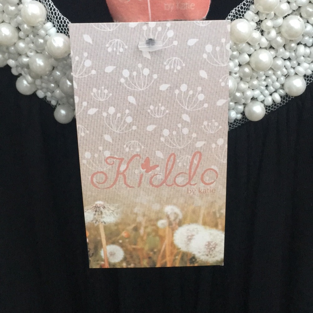 NWT Girl’s Party Holiday Special Occasion Pearl Embellished Knit Bubble Dress - Picture 5 of 8